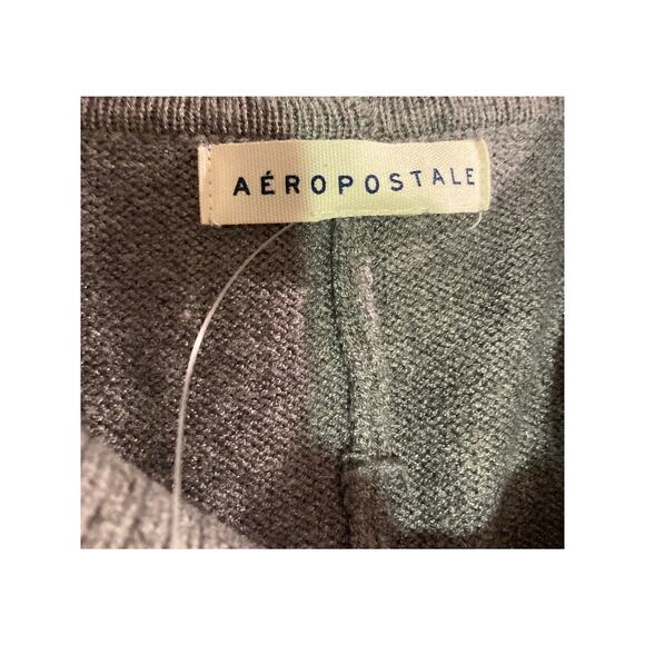 Aeropostale Women's Stretchy Knit Pants Size Medium Gray Flare- NWT - Picture 7 of 7